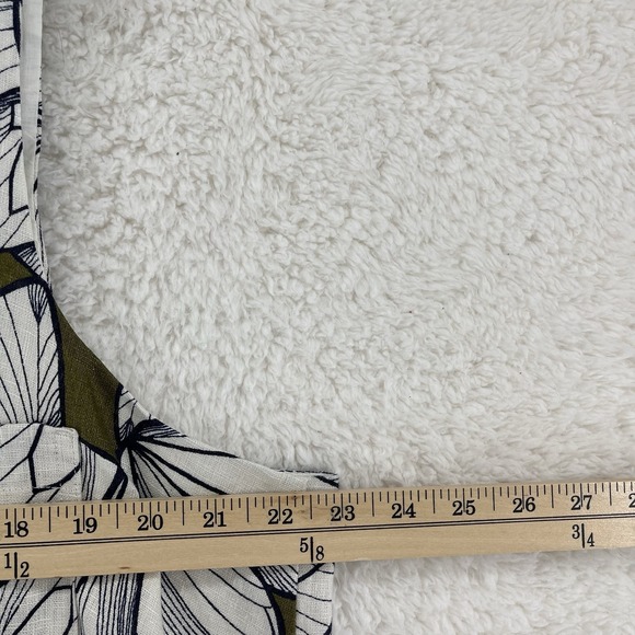 Banana Republic Shift Dress Women's Size XL Linen Tropical Resortwear Short NWT - Picture 2 of 9